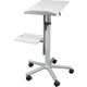 Chariot pour projecteur acier maul, mélamine gris