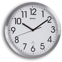 Horloge murale maul maulmove radiocommandée blanc, argent