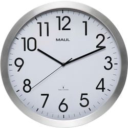 Horloge murale maul maulmove radiocommandée blanc, argent