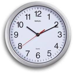 Horloge murale à quartz maul maulrun argent, blanc