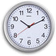Horloge murale à quartz maul maulrun argent, blanc