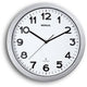 Horloge murale radiocommandée maul maulstep 350 mm argent, blanc