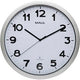 Horloge murale radiocommandée maul maulstep 400 mm argent, blanc