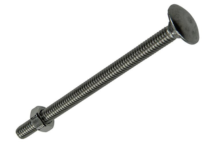 Mack 1019912 - boulon à bois + écrou inox 2 pcs m6 x 80 mm | 5 pièces