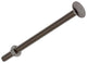 Mack 1019913 - boulon à bois + écrou inox 2 pcs m6 x 100 mm | 5 pièces