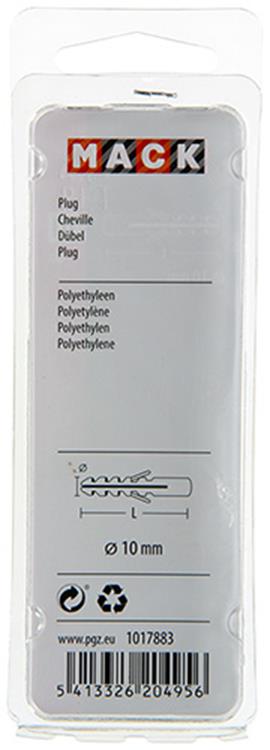 Mack 1017883 - bouchon polyéthylène 8 pcs 10 mm | 5 pièces