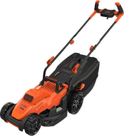 Black+decker tondeuse à gazon black decker réglable électriquement hauteur de coupe 1400 w largeur de coupe max. 34 cm
