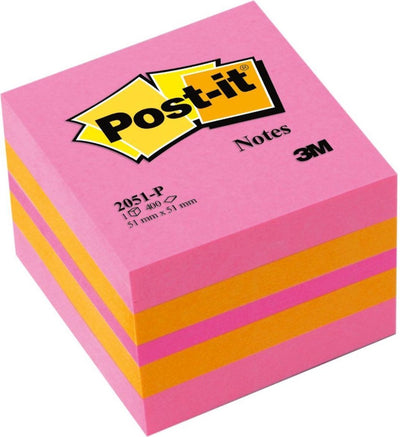 Bloc notes autocollantes post-it cube 225 feuilles