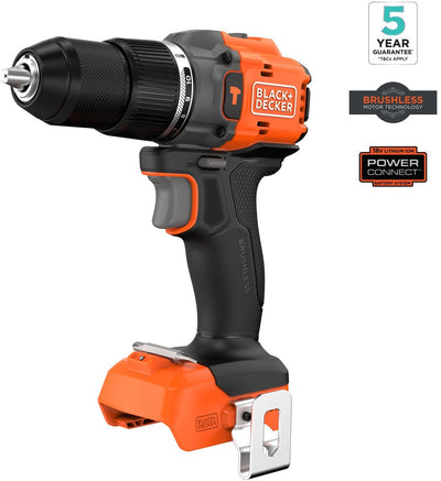 Perceuse à percussion sans balais Black+decker 18v (sans batterie ni chargeur) - bld783n-xj