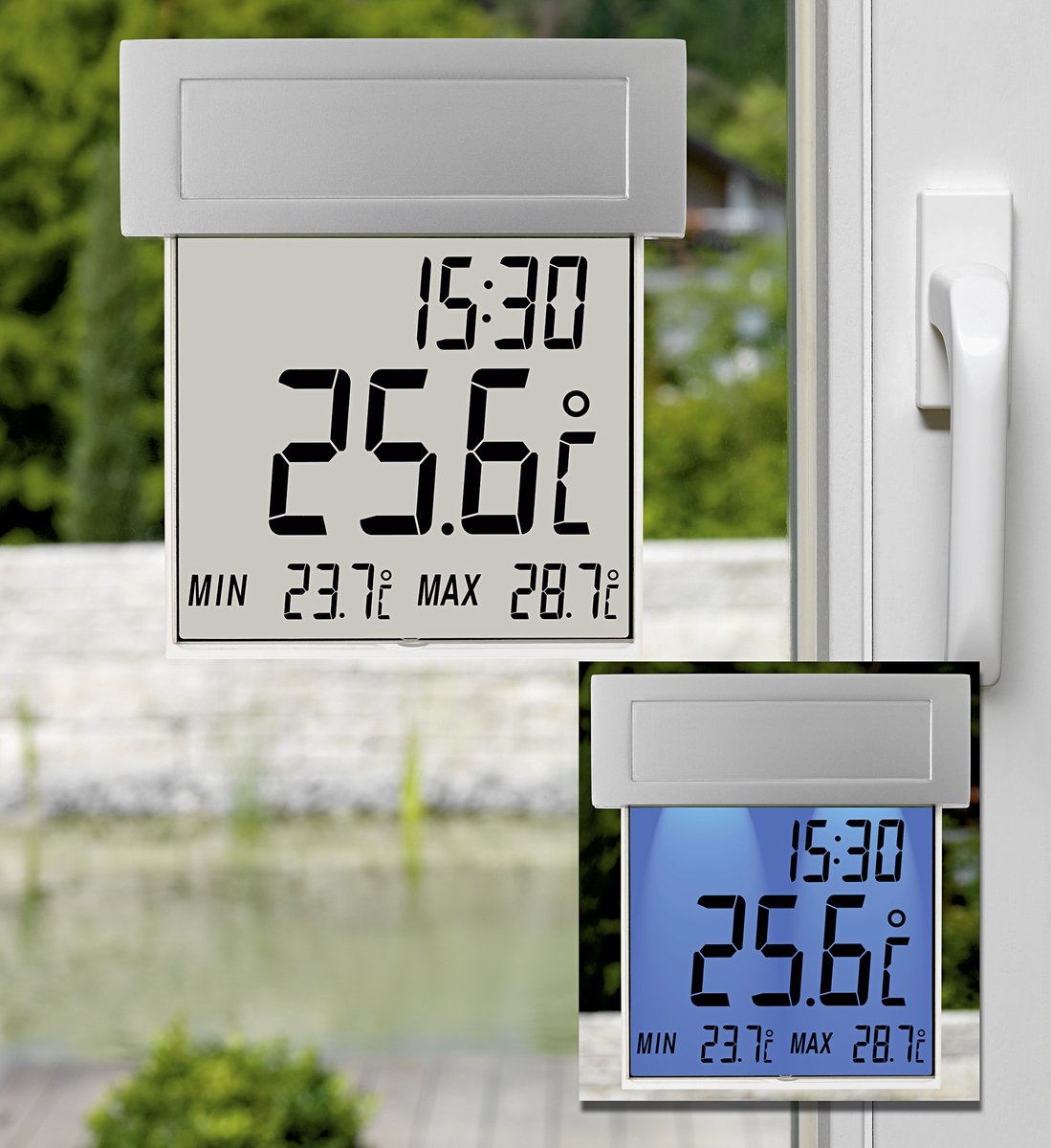 Tfa dostmann vision solaire 30.1035 thermomètre argent
