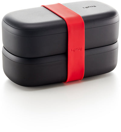 Boîte à pain Lékué lunch box - à emporter - édition limitée - 1 l - noir