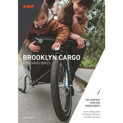 Pneu extérieur Cst brooklyn pro cargo 26 x 2,15 55-559 - noir avec reflet