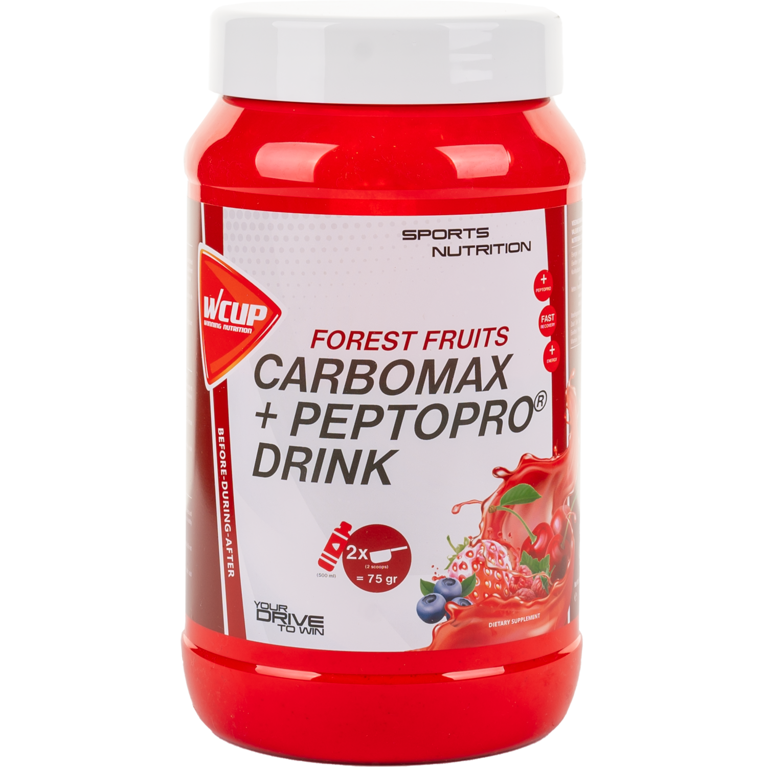 WCUP - CARBOMAX PEPTOPRO BOISSE FRUITS FRUITS FRUITS 900 grammes