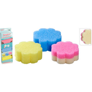 Éponge à récurer PU set 3 pièces dia 10cm | 12 pièces