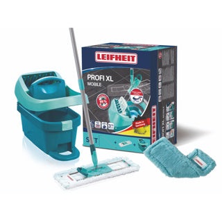 Leifheit Leifheit 55167 Profi Floor Wiper XL 42 cm Système complet avec roues Micro Duo + Static Plus