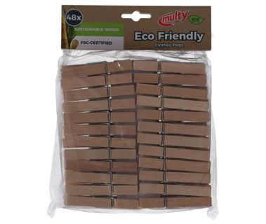 Pergnées en bois de Multy 48 morceaux