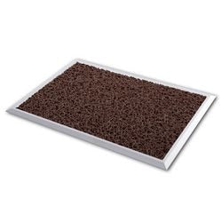 Tapis d'entrée ciel hygiénique marron
