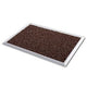 Tapis d'entrée ciel hygiénique marron