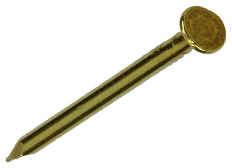 Mack 1017924 - clou tête plate laiton 100gr1,6 x 25 mm | 5 pièces