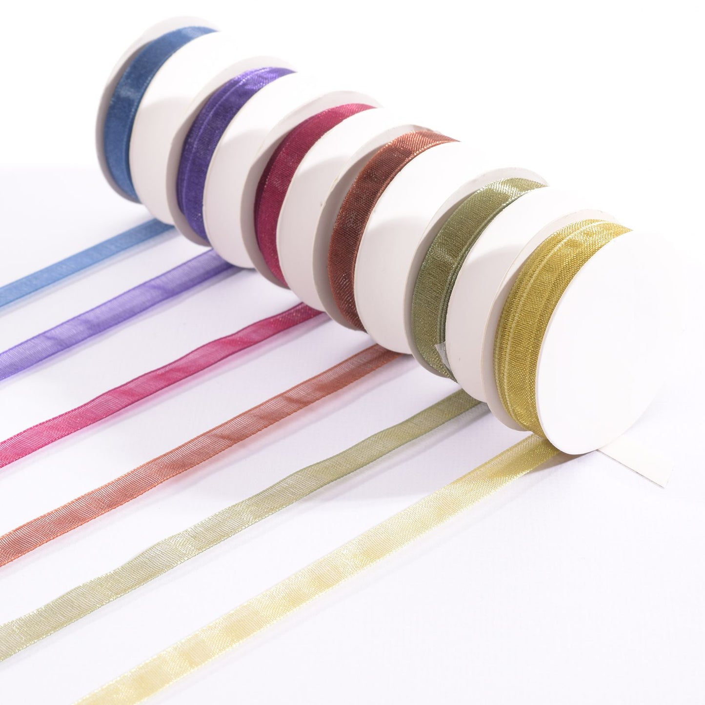 Vaessen creative • ruban organza 6 couleurs 6mmx2m automne