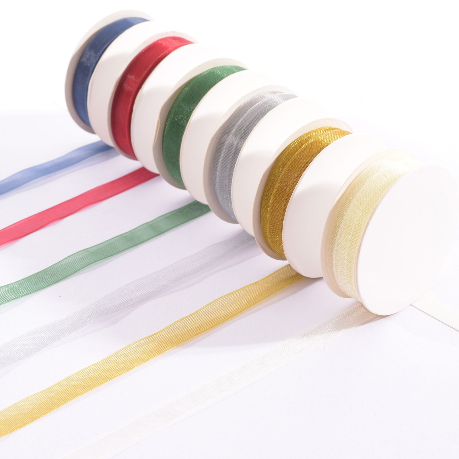 Vaessen creative • ruban organza 6 couleurs 6mmx2m Noël