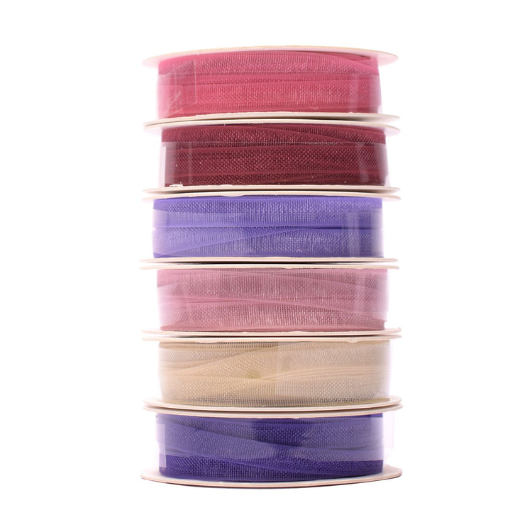 Vaessen creative • ruban organza 6 couleurs 3mmx2m rose bébé