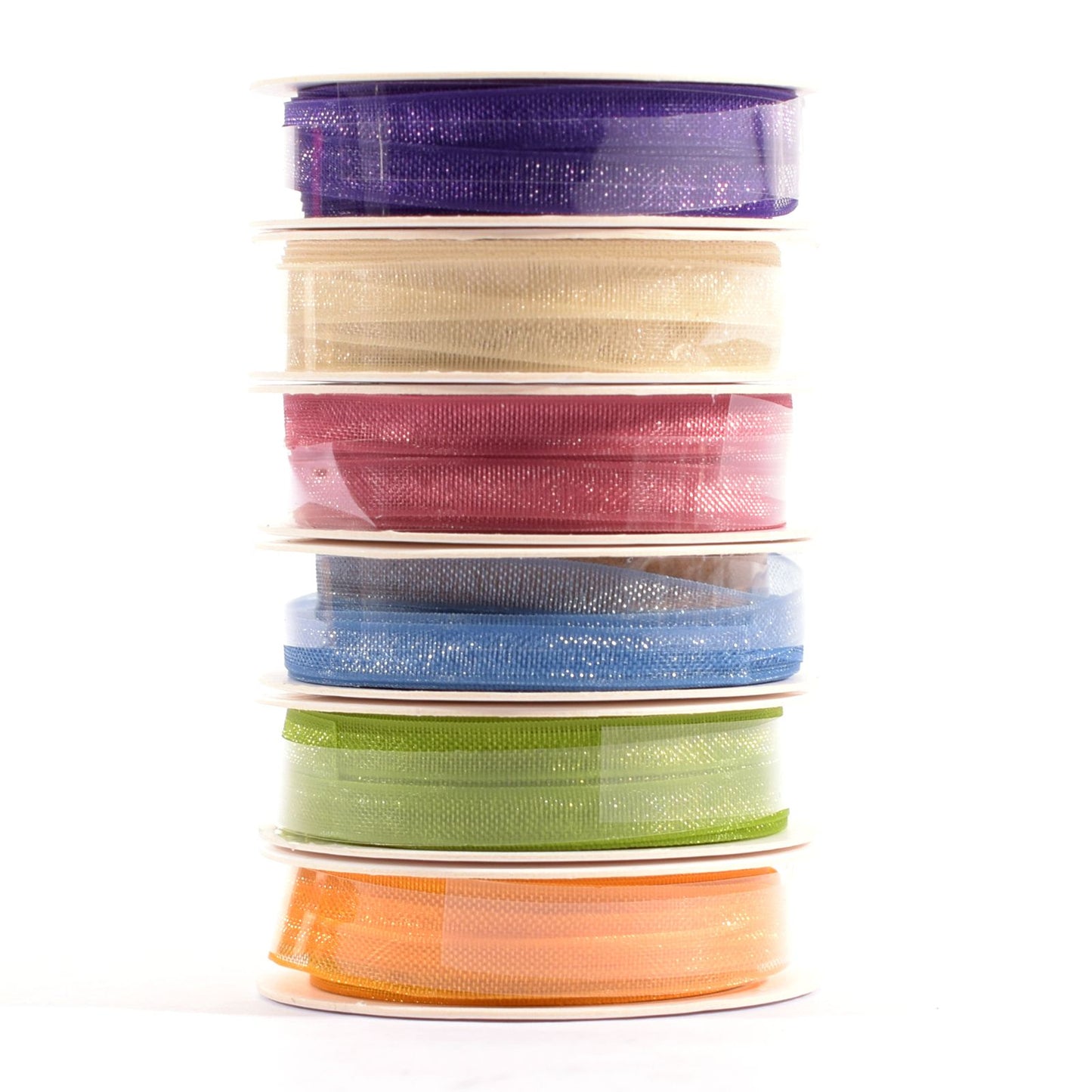 Vaessen creative • ruban organza 6 couleurs 3mmx2m printemps