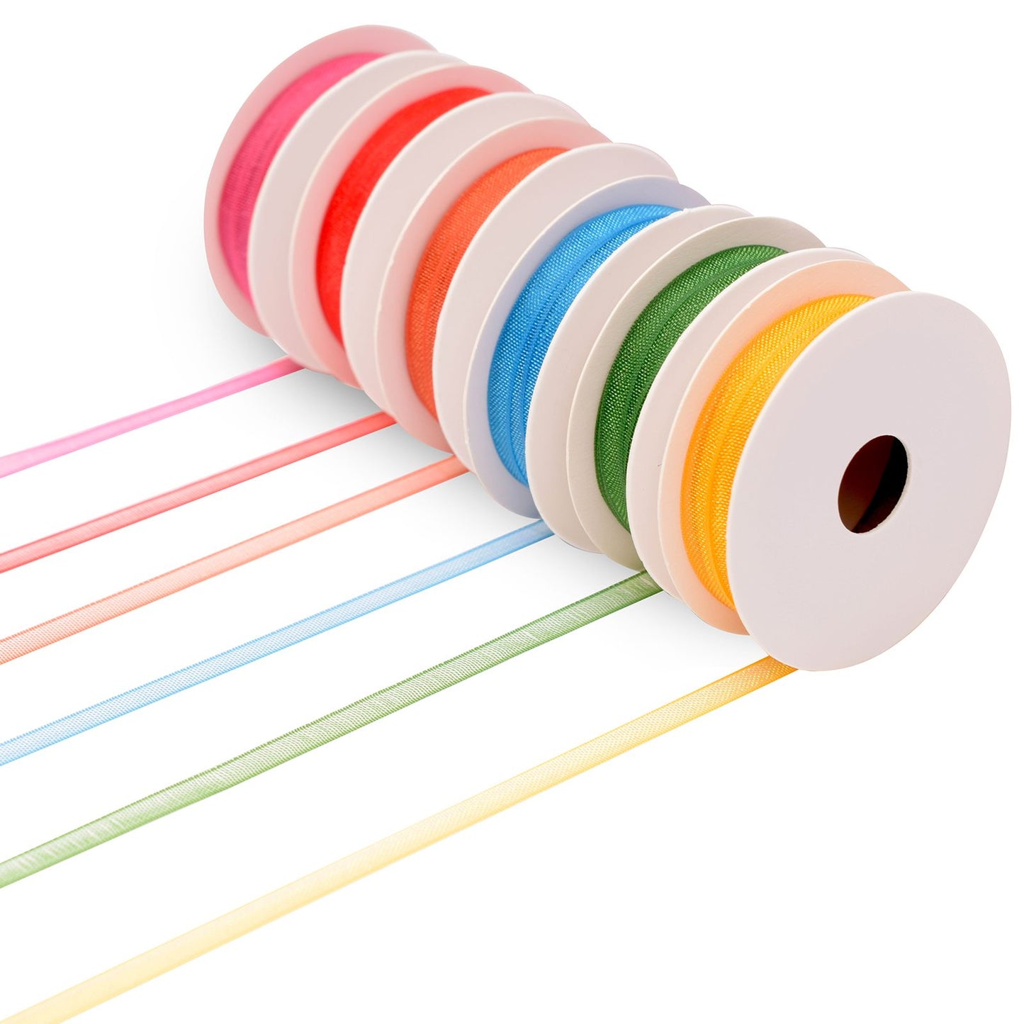 Vaessen creative • ruban organza 6 couleurs 3mmx2m été