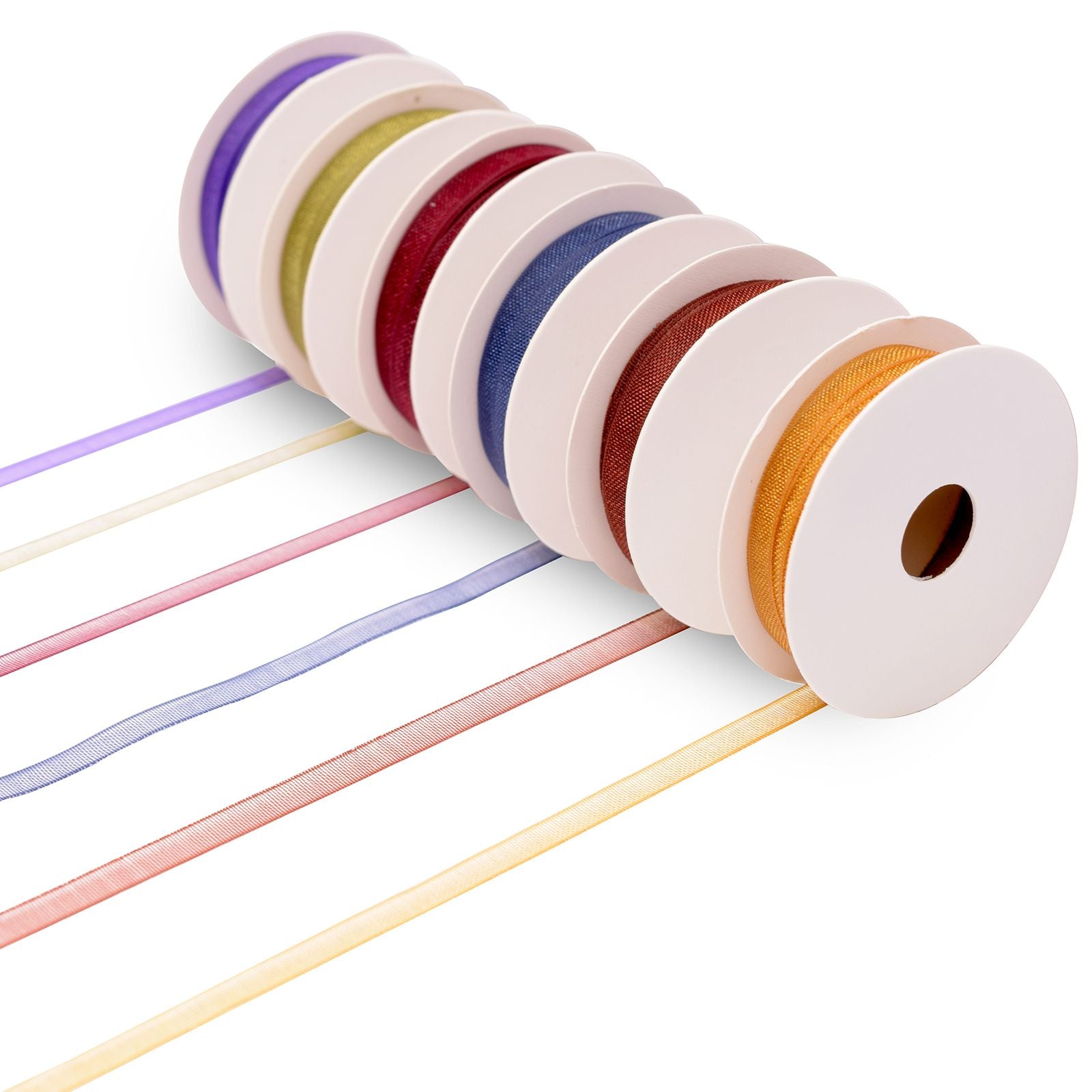 Vaessen creative • ruban organza 6 couleurs 3mmx2m automne