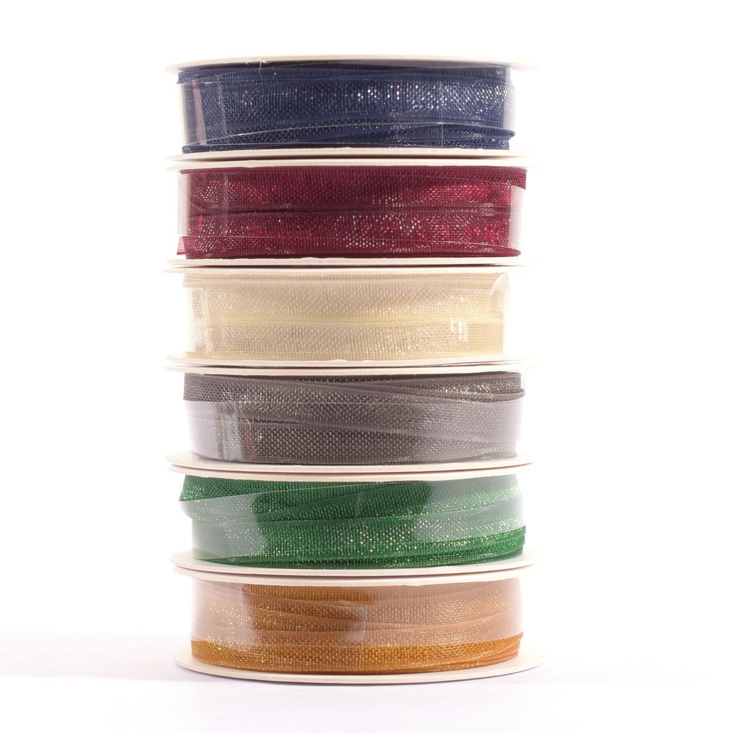 Vaessen creative • ruban organza 6 couleurs 3mmx2m Noël