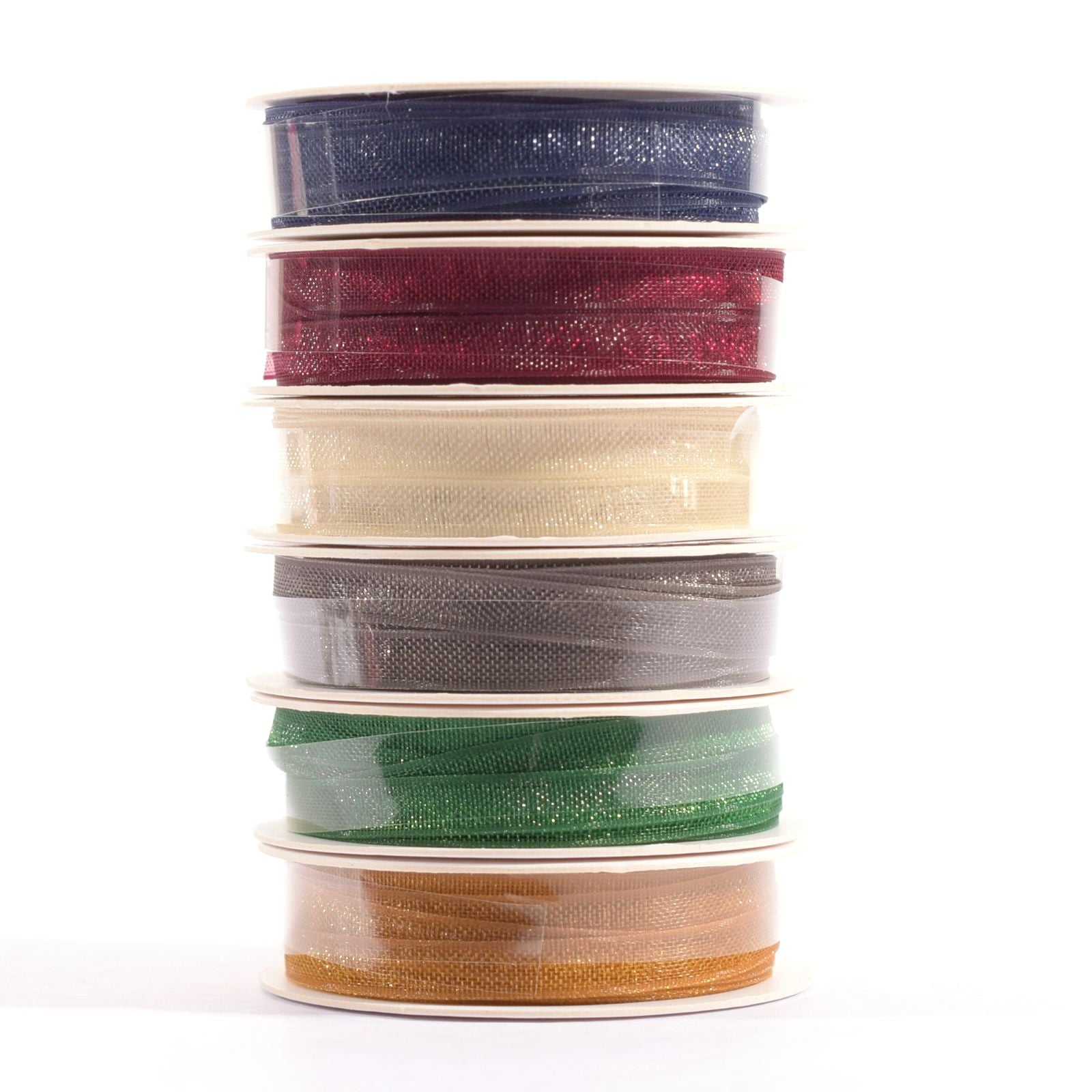 Vaessen creative • ruban organza 6 couleurs 3mmx2m Noël