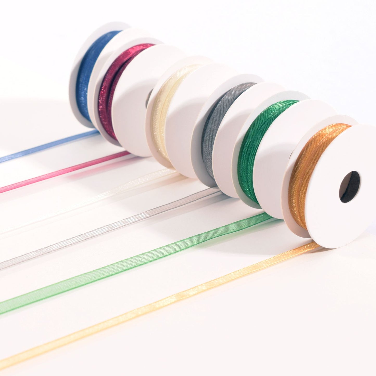 Vaessen creative • ruban organza 6 couleurs 3mmx2m Noël