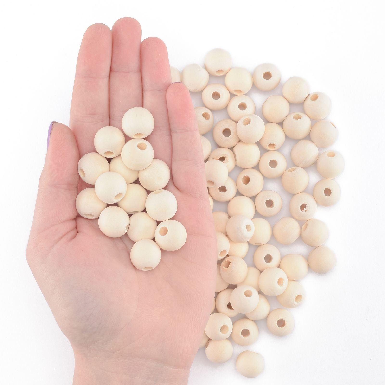 Vaessen creative • perles en bois 15mm 100 pièces