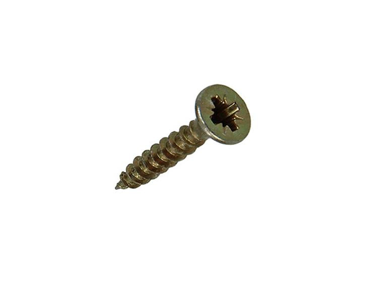 Mack 1017963 - vis pour panneaux d'aggloméré avec tête galvanisée jaune 100pcs 3,5 x 20 mm | 5 pièces