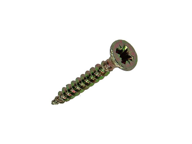 Mack 1017964 - vis pour panneaux d'aggloméré avec tête plaquée jaune. 85 pièces 3,5 x 25 mm | 5 pièces