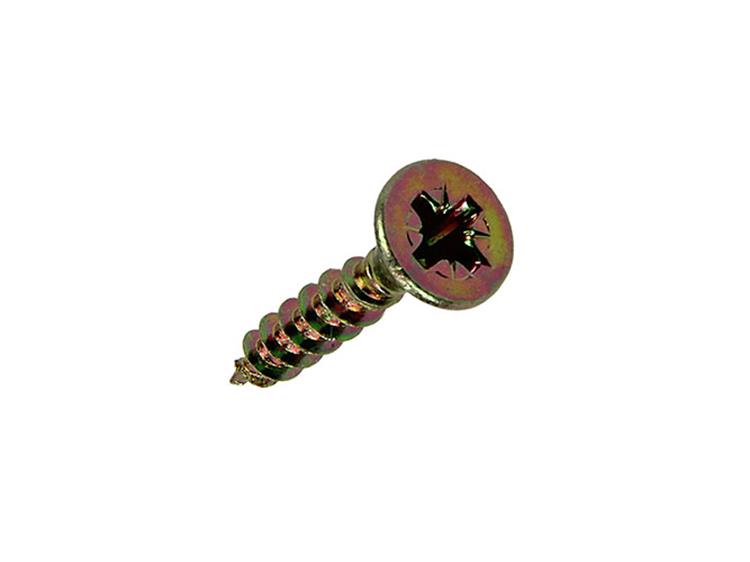 Mack 1017969 - vis pour panneaux d'aggloméré avec tête plaquée jaune. 80 pièces 4,0 x 20 mm | 5 pièces