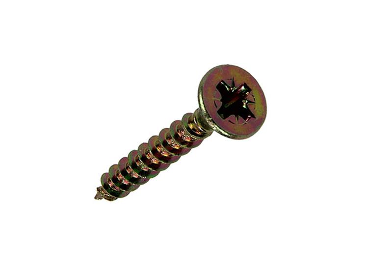 Mack 1017970 - vis pour panneaux d'aggloméré avec tête plaquée jaune. 70 pièces 4,0 x 25 mm | 5 pièces