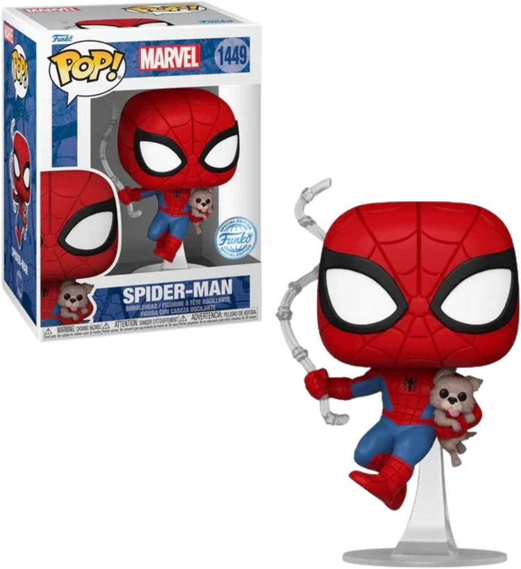 Funko Spider Man Pop copain! films figurine en vinyle spidey avec sandwich(chien) 9 cm pop! chiffre