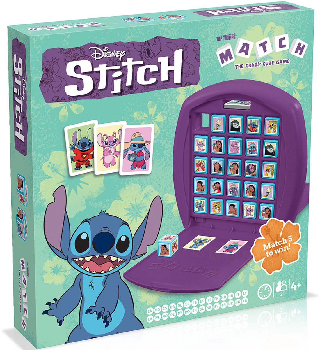 Les mouvements gagnants les plus grands atouts correspondent au jeu Craze Cube - jeu de société - Lilo Stitch nouvelle version