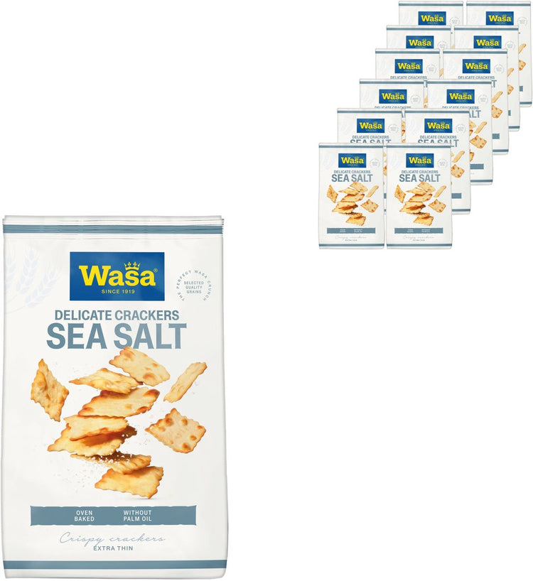 Wasa crackers délicats sel de mer - 12 x 180g