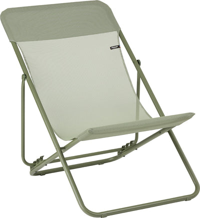 Lafuma maxi transat - chaise de plage - pliable - réglable - color block - mousse