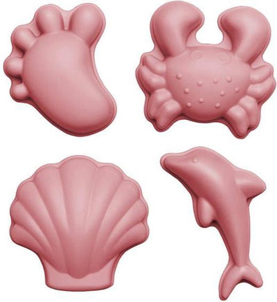 Moules à sable Scrunch - rose - pliables - recyclables