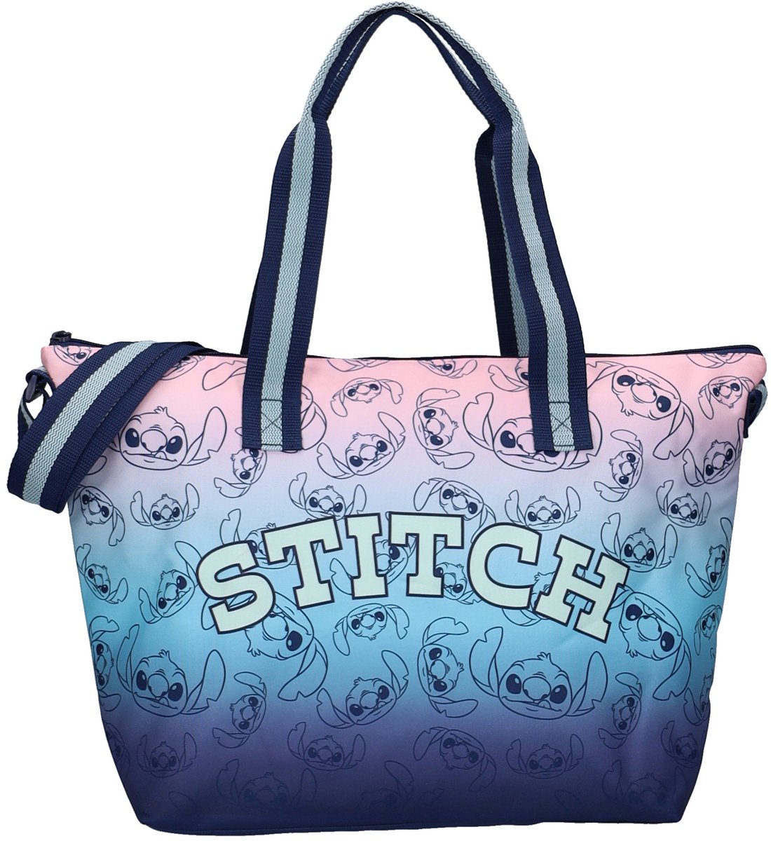 Disney Lilo Stitch Sac isotherme Disney Stitch Chill Vibes – 32 × 48 × 14 cm – bleu rose
