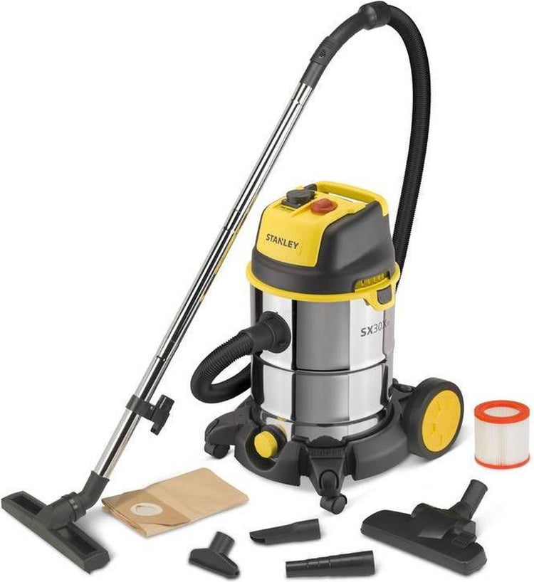 Stanley sxvc30xtde - aspirateur industriel - 1600w - cuve inox - 30l