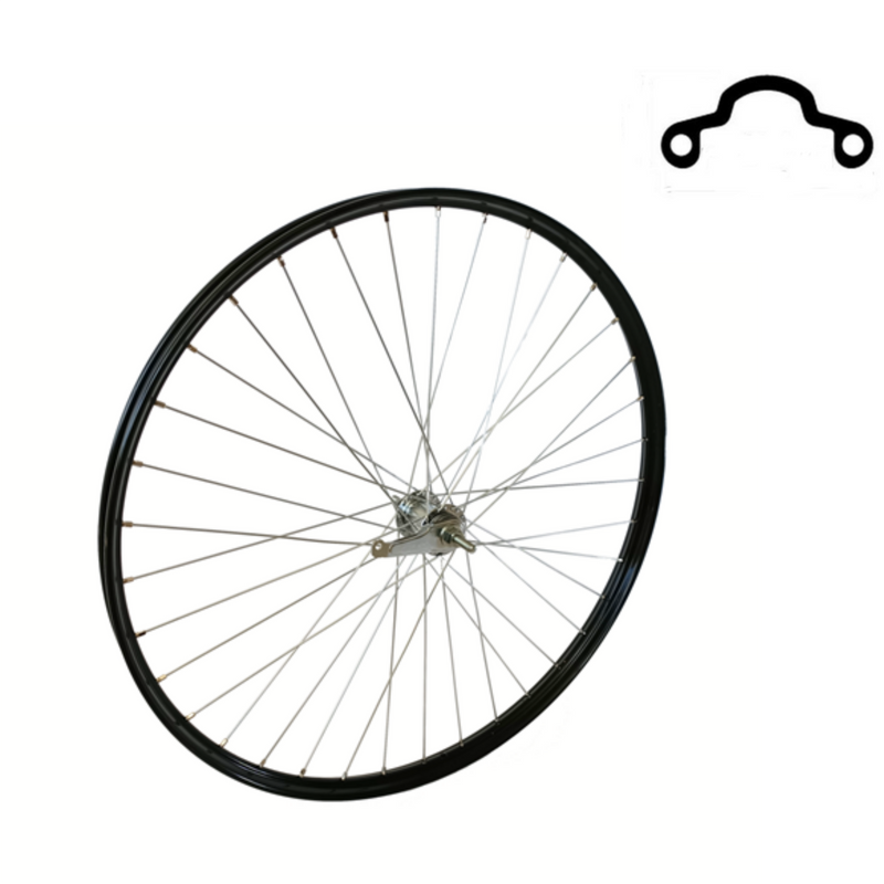 Roue arrière Shimano 28x1 1 2 noir, retirer, spaak 13, rimer en aluminium de profil Westwood