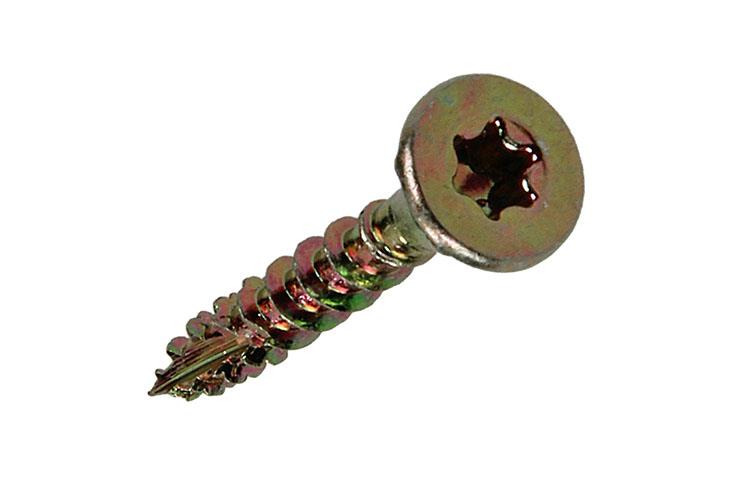 Mack 1018003 - spainplschr.vzkop-auto-assemblage jaune sat.100 pièces 3,5 x 20 mm | 5 pièces
