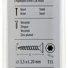 Mack 1018003 - spainplschr.vzkop-auto-assemblage jaune sat.100 pièces 3,5 x 20 mm | 5 pièces