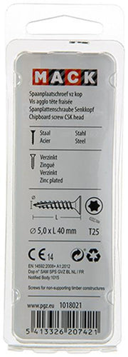 Mack 1018021 - spainplschr.vzkop-auto-assemblage plaqué jaune 26 pièces 5,0 x 40 mm | 5 pièces - afbeelding 3