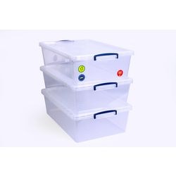Boîte de rangement boîtes vraiment utiles 43ccb-pk3 43 l transparent