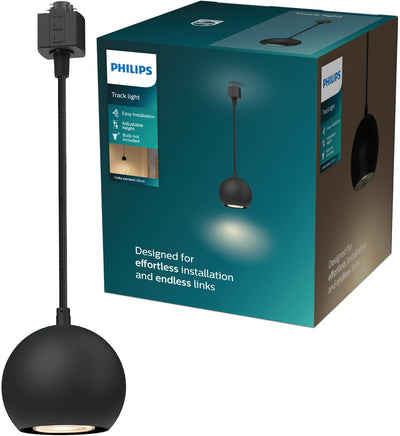 Philips led philips easylink colby - lampe suspendue - raccord gu10 - puissance maximale : 7w - noir - éclairage sur rail